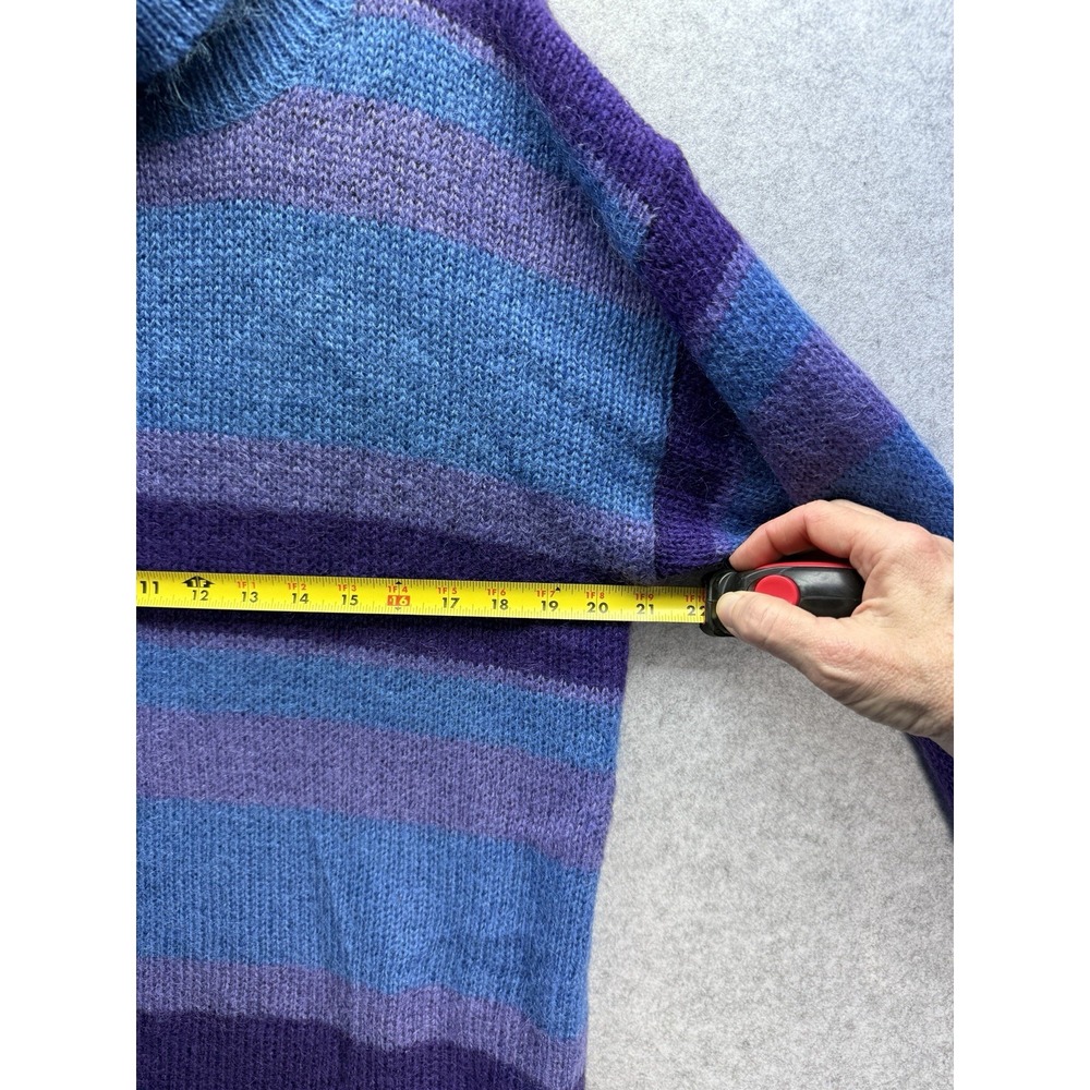 VTG Abercrombie & Fitch Women's Long  Turtle Neck Purple Sweater Size M - Picture 5 of 6